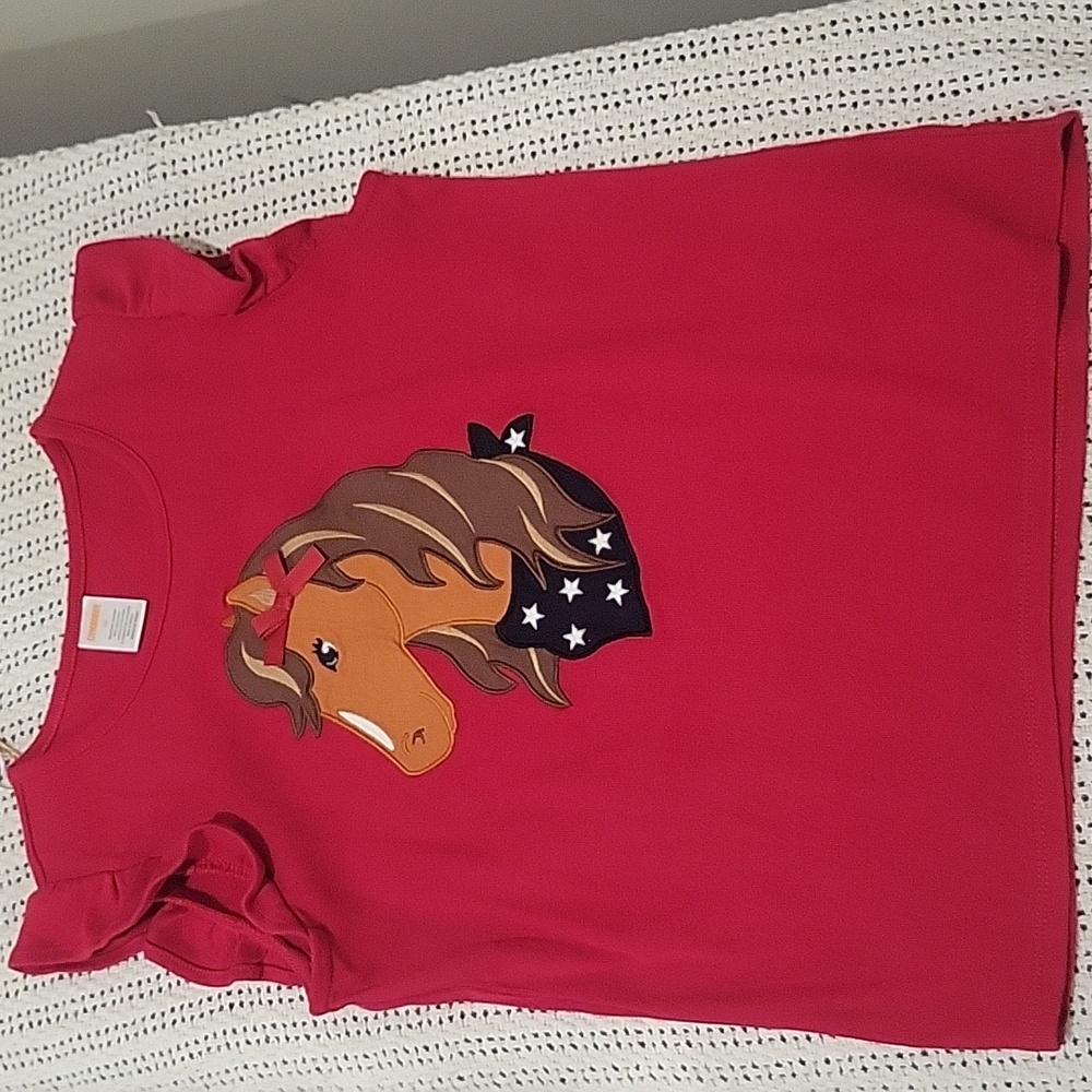 Horse embroidered top